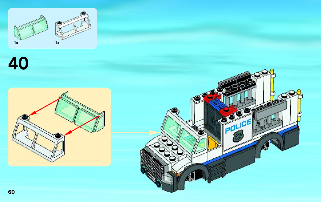 Lego 60043 manual 1x1x 