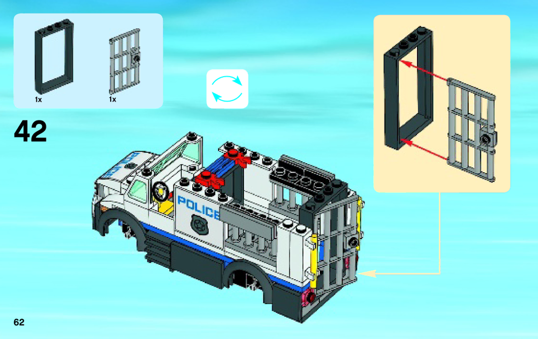 Lego 60043 manual 1x1x 