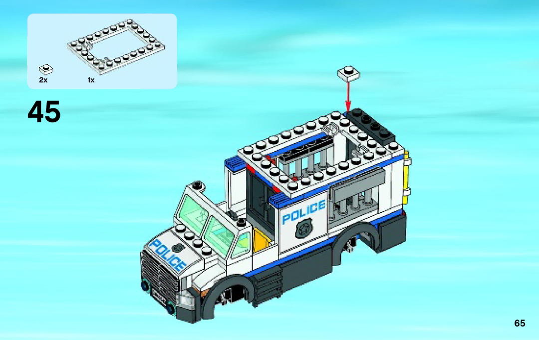 Lego 60043 manual 2x1x 