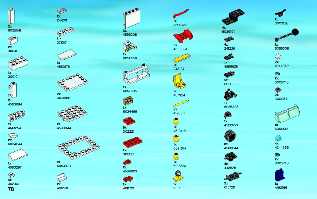 Lego 60043 manual 11x 