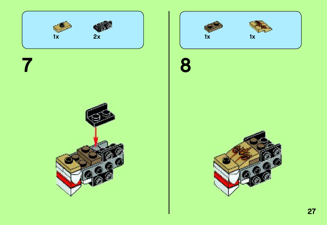 Lego 70123 manual 1x2x 1x1x 