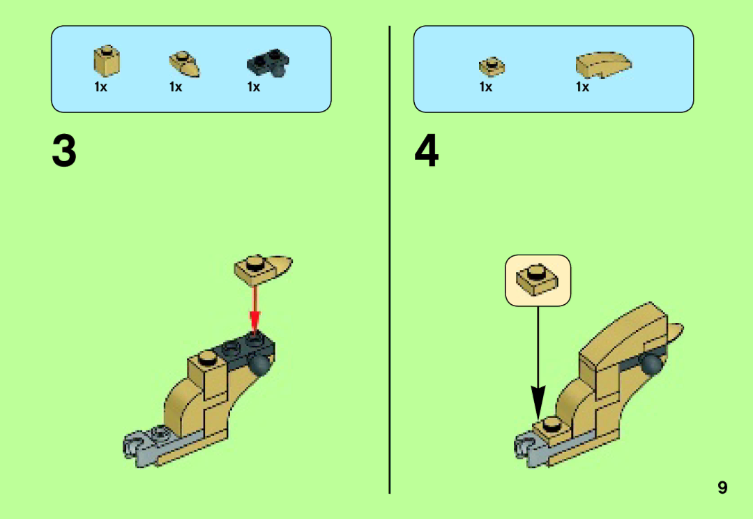 Lego 70123 manual 1x 1x 1x1x 