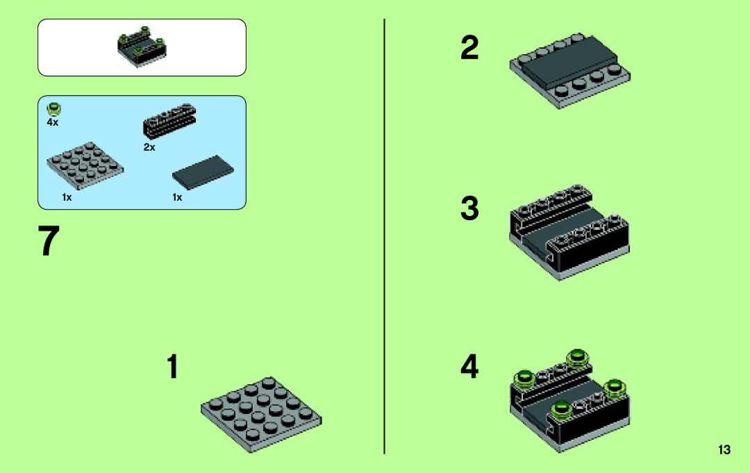 Lego 70128 manual 1x1x 