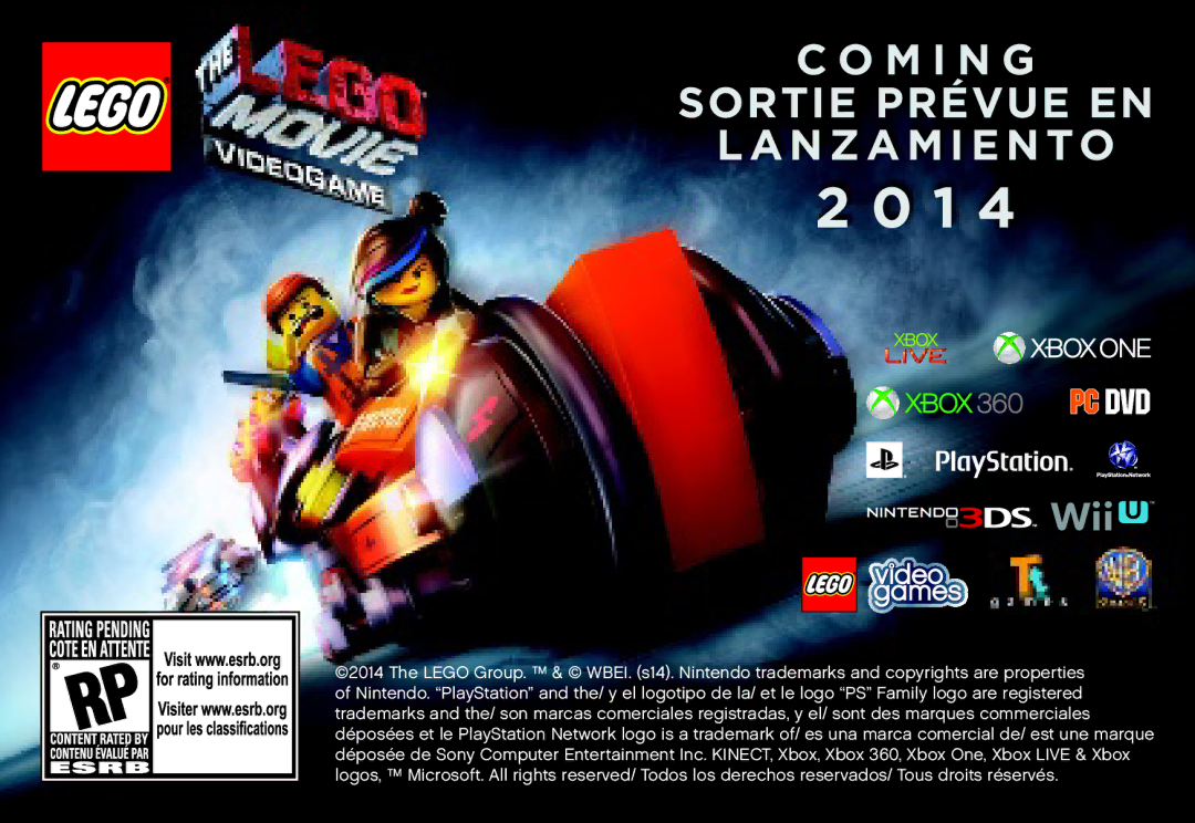 Lego 70801 manual M I N G Sortie Prévue EN Lanzamiento 