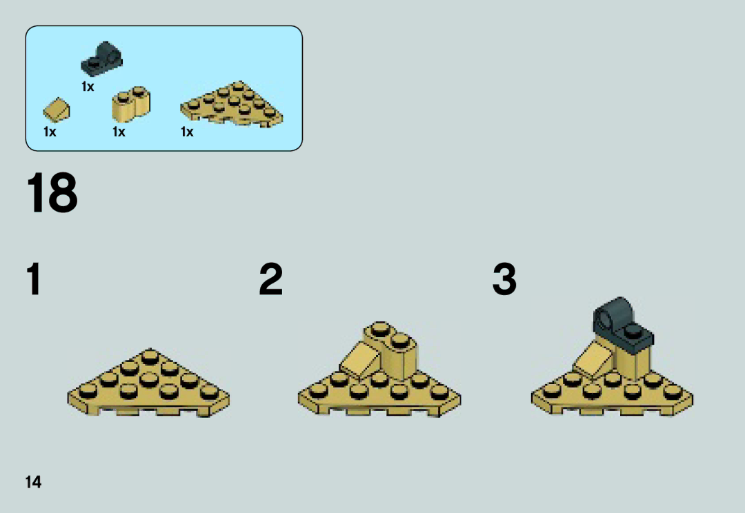 Lego 75029 manual 1x 1x 