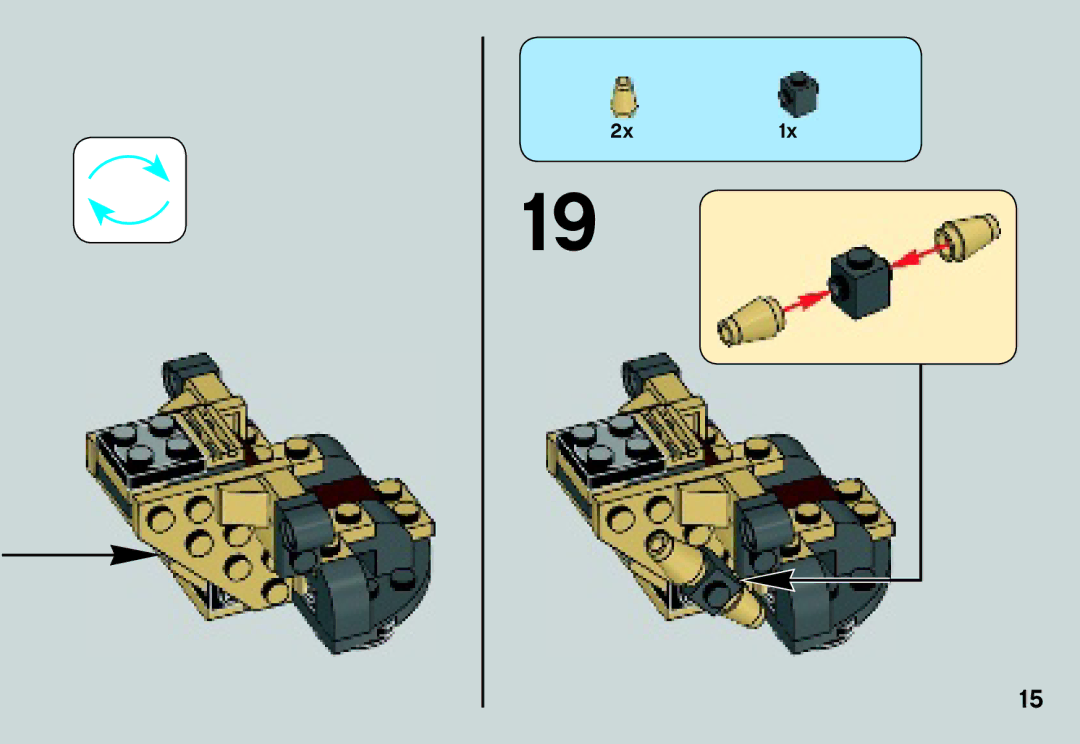 Lego 75029 manual 2x1x 