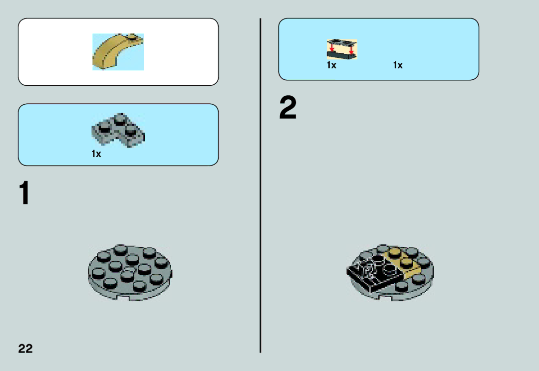 Lego 75029 manual 1x1x 