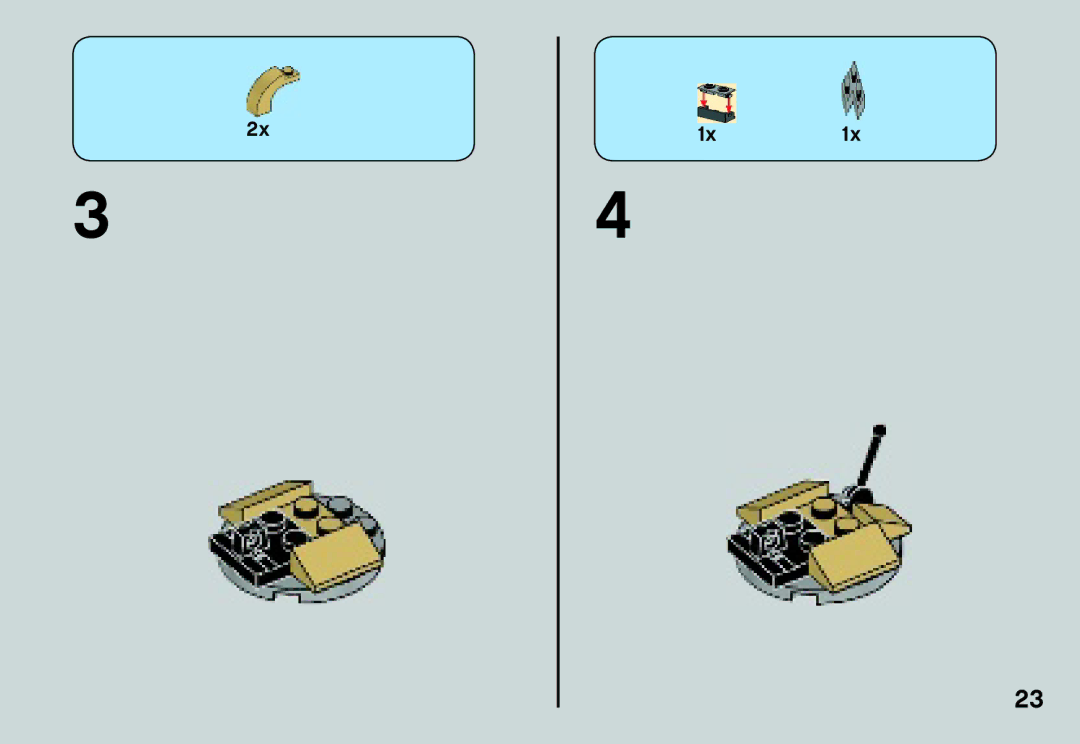 Lego 75029 manual 1x1x 