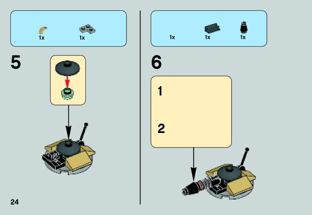 Lego 75029 manual 1x1x 1x1x1x 