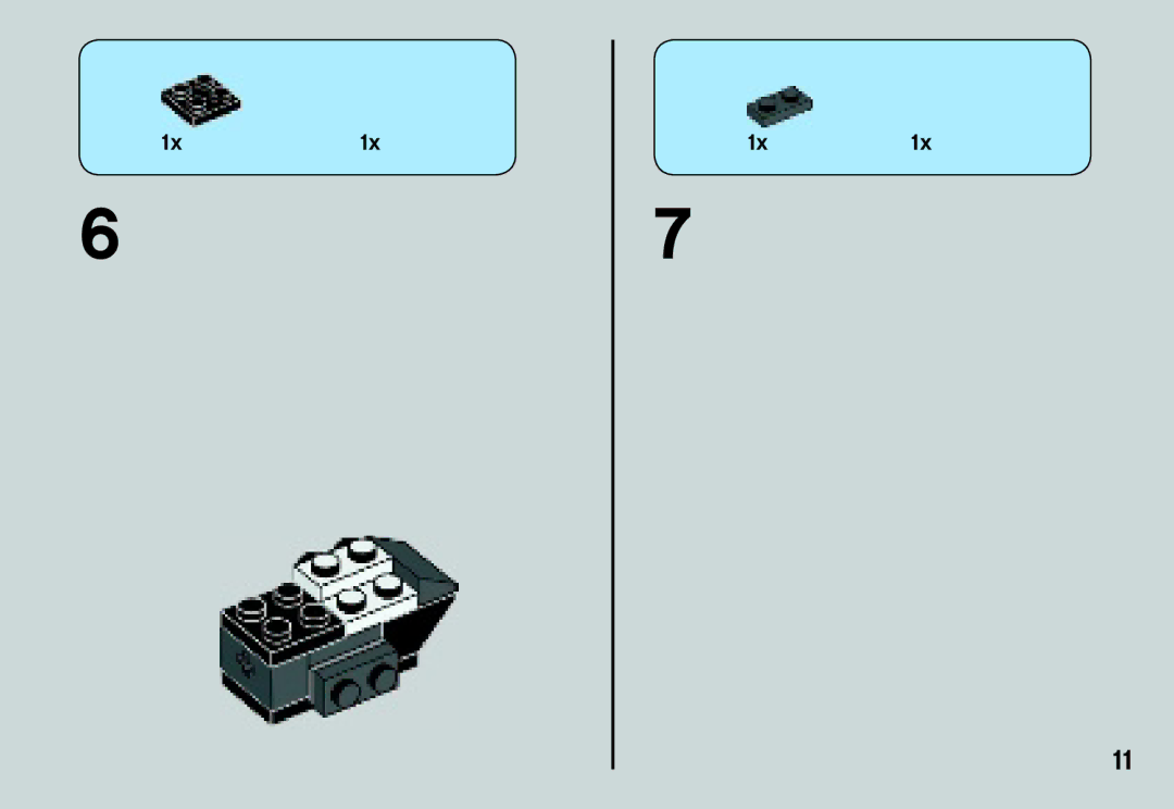 Lego 75034 manual 1x1x 