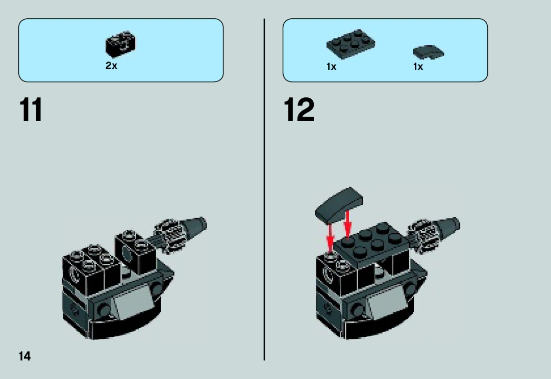 Lego 75034 manual 1x1x 