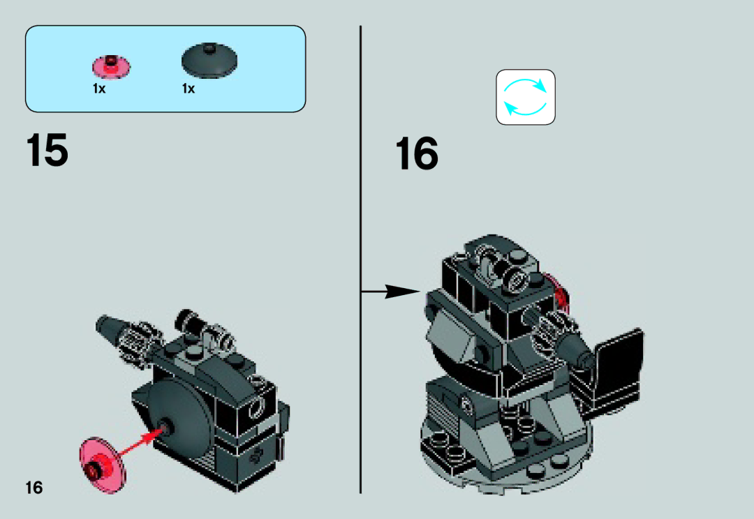 Lego 75034 manual 1x1x 