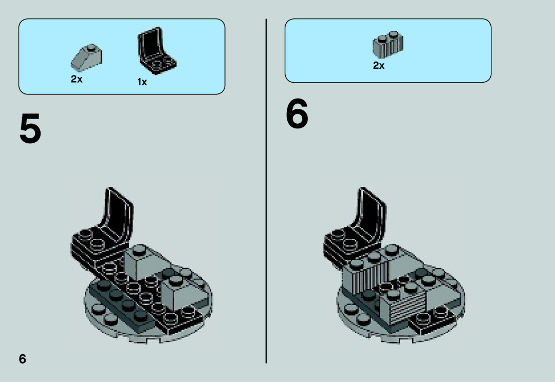 Lego 75034 manual 2x1x 