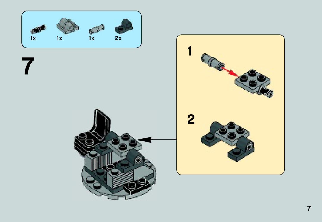 Lego 75034 manual 1x 1x 1x 