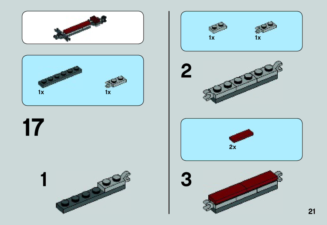 Lego 75035 manual 1x1x 