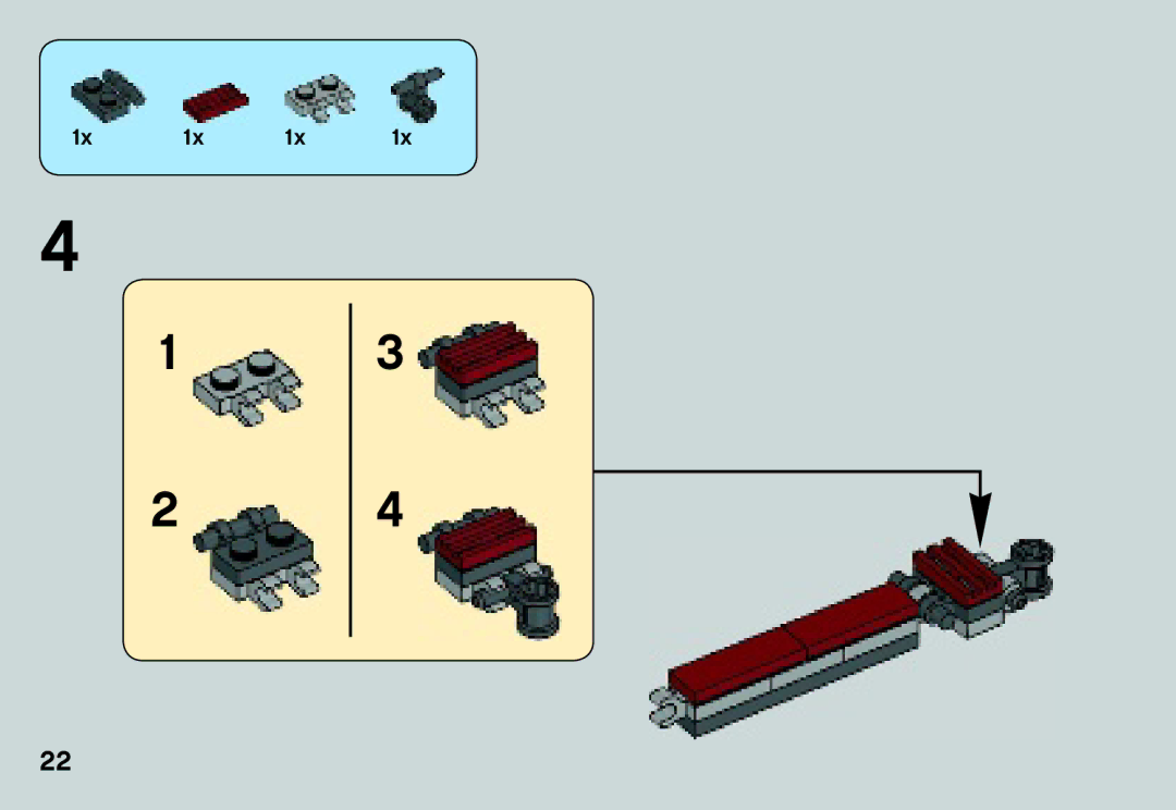 Lego 75035 manual 1x 1x 