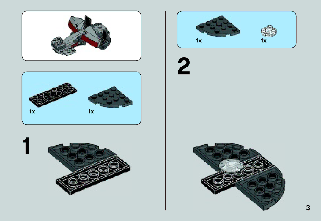 Lego 75035 manual 1x1x 