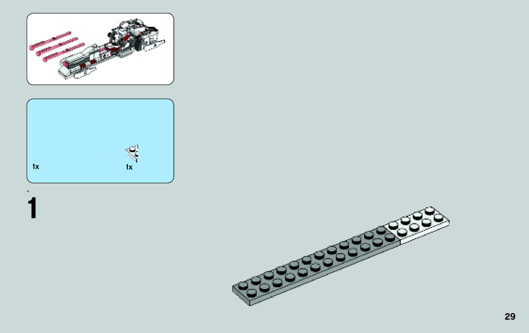 Lego 75037 manual 1x1x 