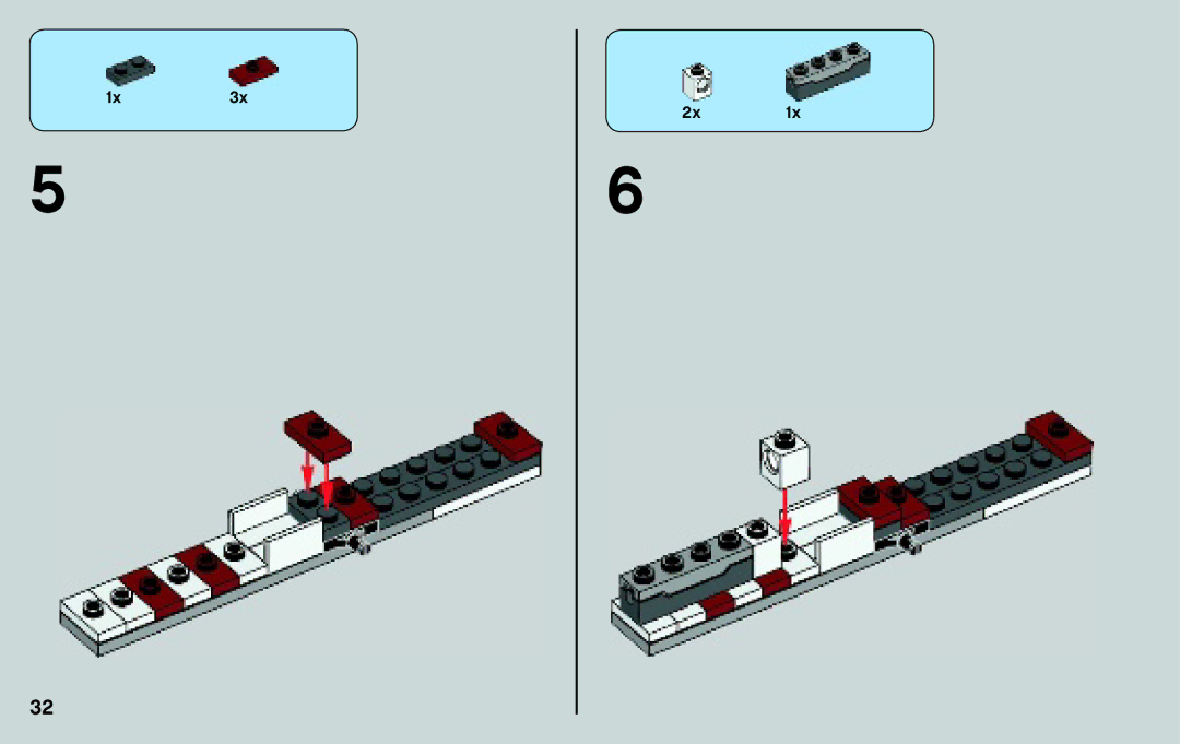 Lego 75037 manual 1x3x 