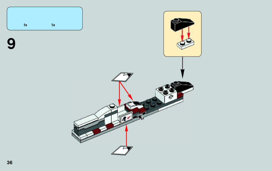 Lego 75037 manual 1x1x 