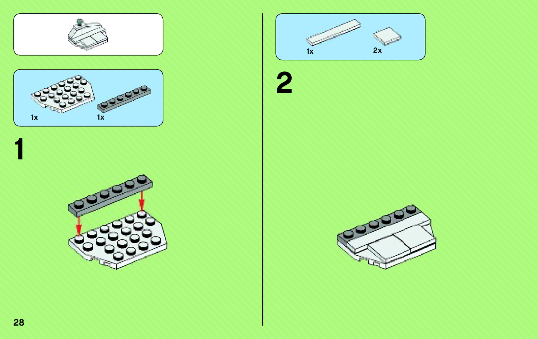 Lego 76010 manual 1x1x 1x2x 