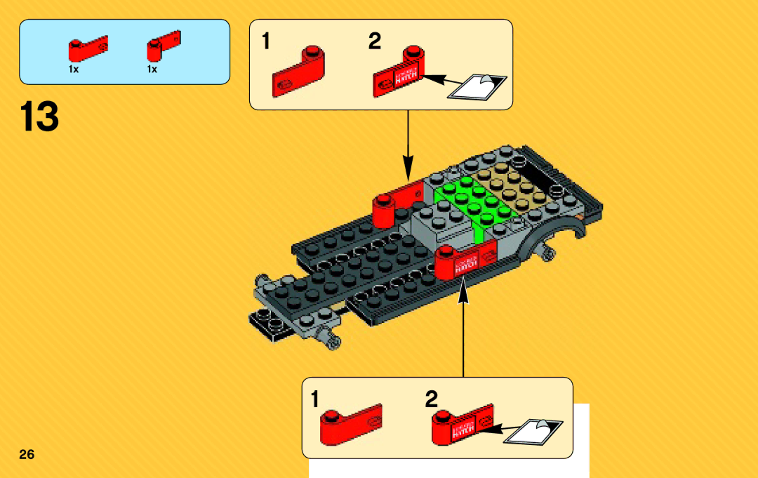 Lego 76015 manual 1x1x 