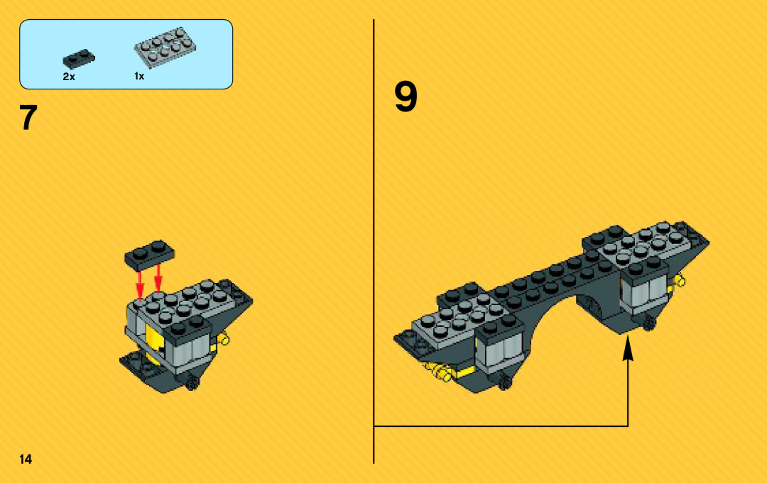 Lego 76017 manual 2x1x 