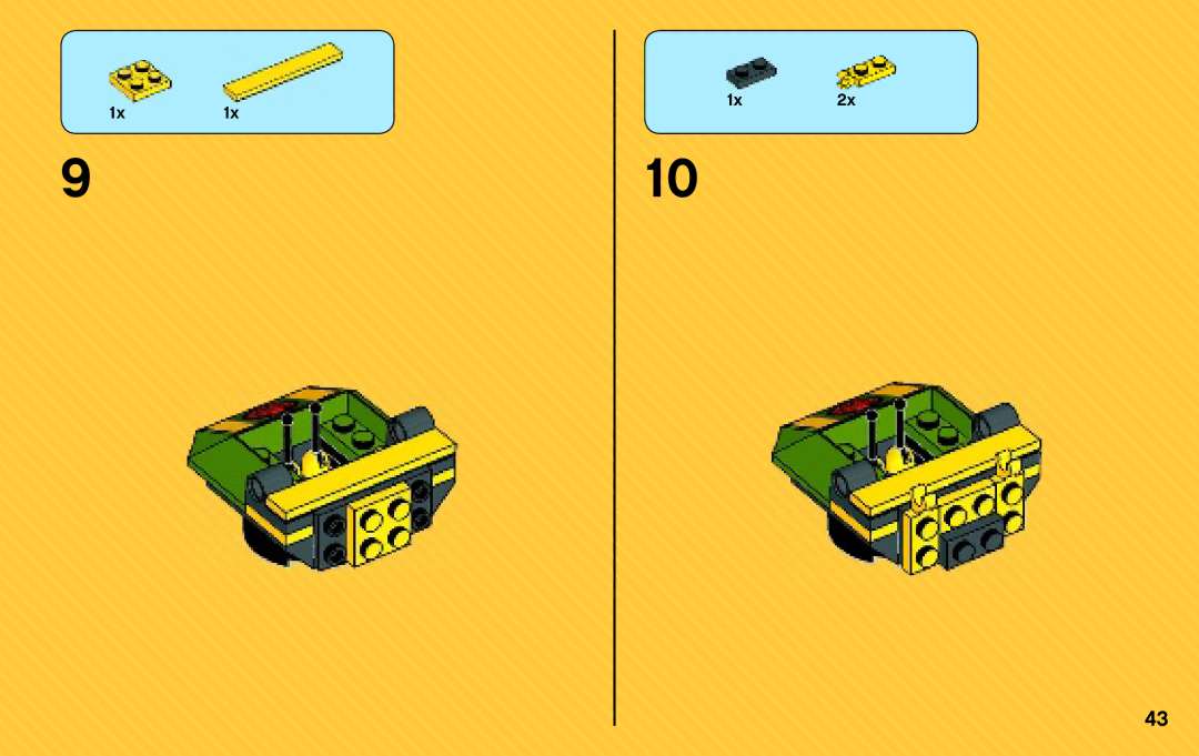 Lego 76017 manual 1x1x 1x2x 