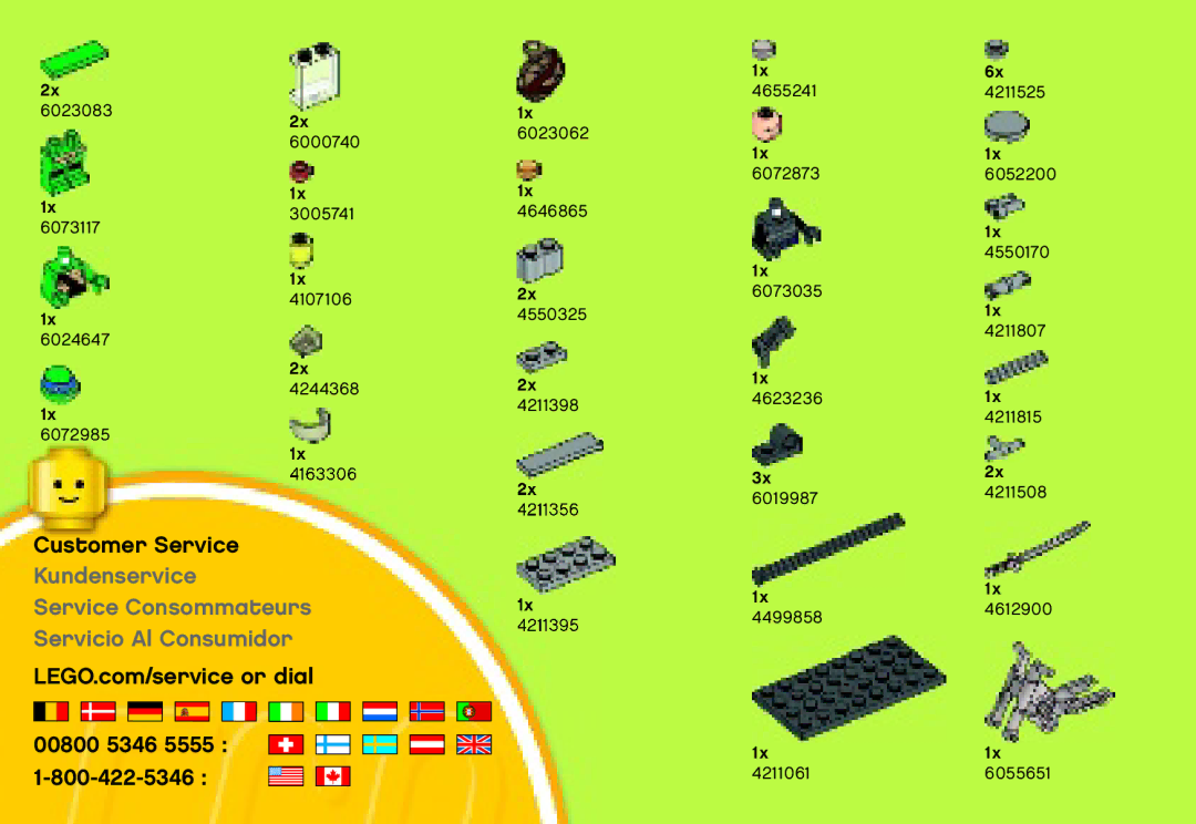 Lego 79118 manual Kundenservice Service Consommateurs Servicio Al Consumidor 