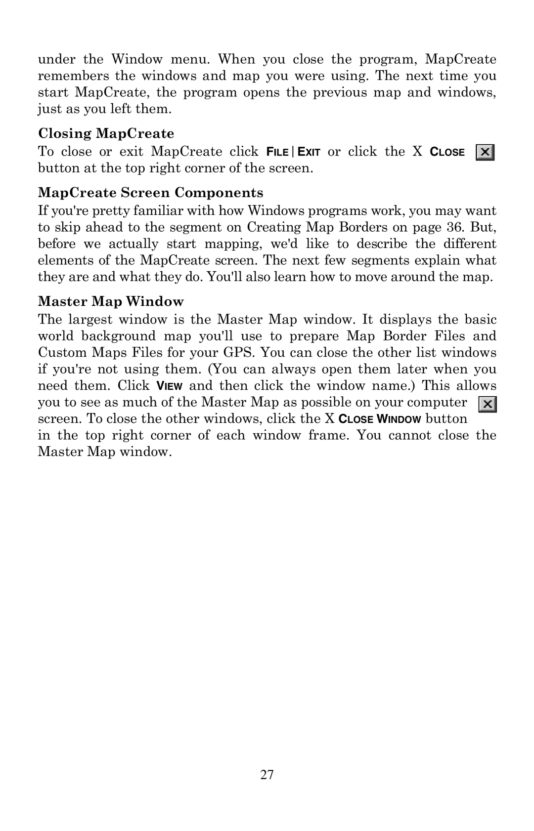 LEI Electronics 6 manual Closing MapCreate 