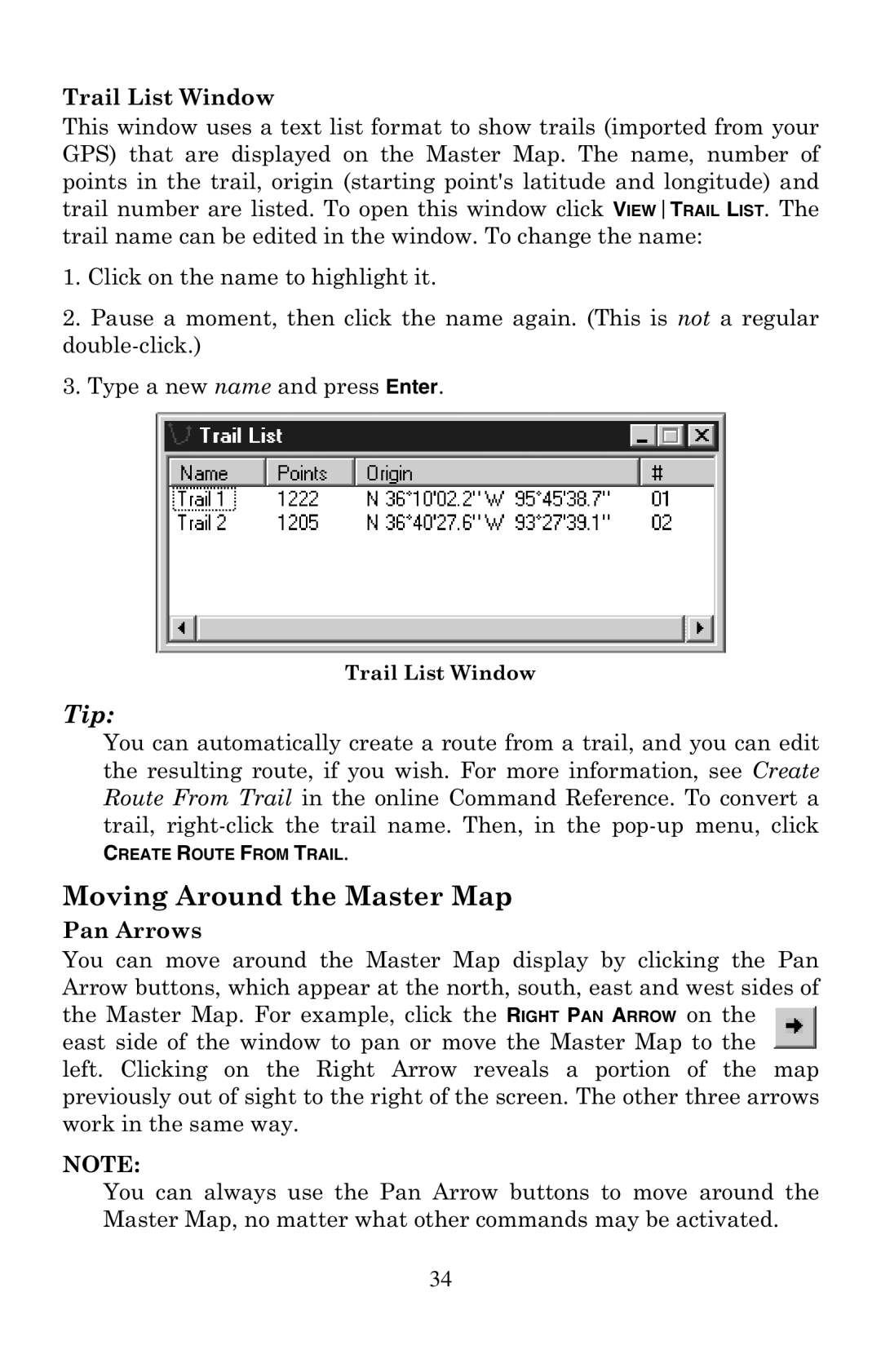 LEI Electronics 6 manual Moving Around the Master Map 