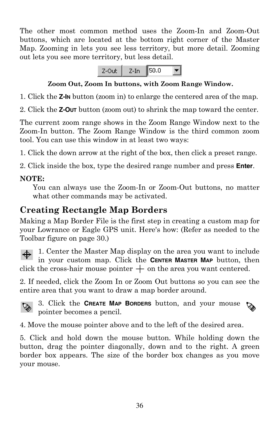 LEI Electronics 6 manual Creating Rectangle Map Borders 