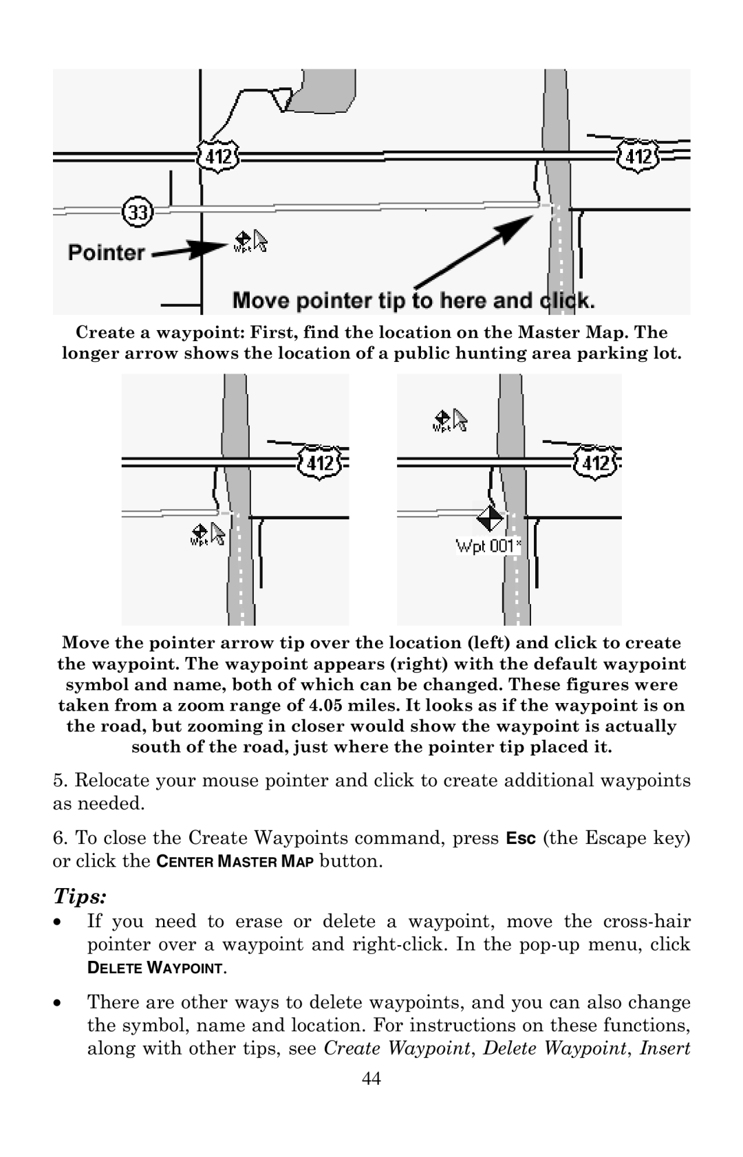 LEI Electronics 6 manual Delete Waypoint 