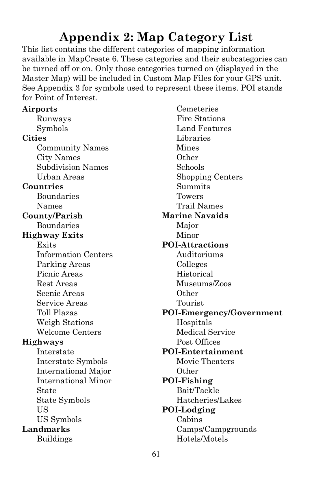 LEI Electronics 6 Airports, Cities, Countries, County/Parish Marine Navaids, Highway Exits, POI-Attractions, Highways 