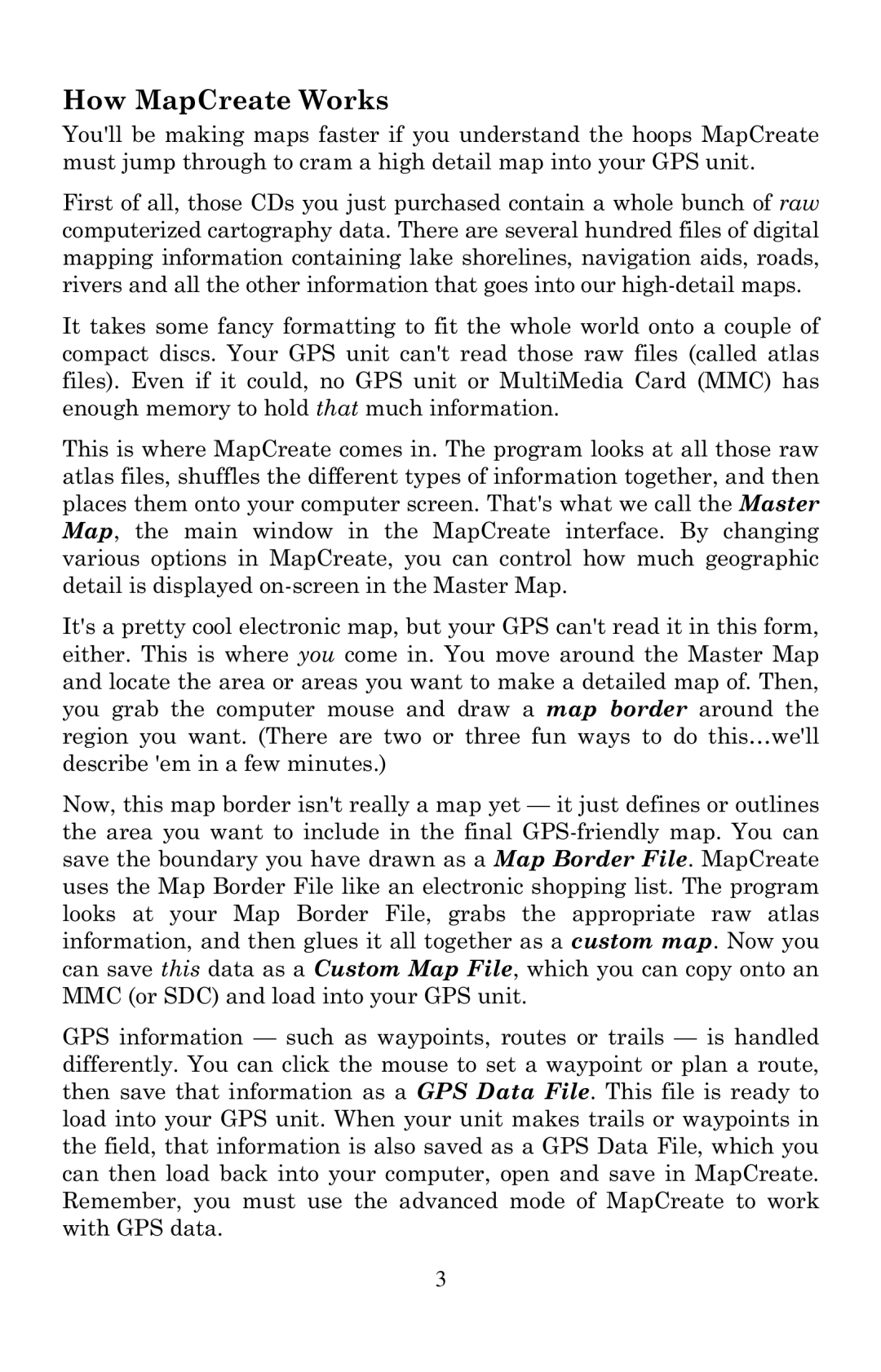 LEI Electronics 6 manual How MapCreate Works 