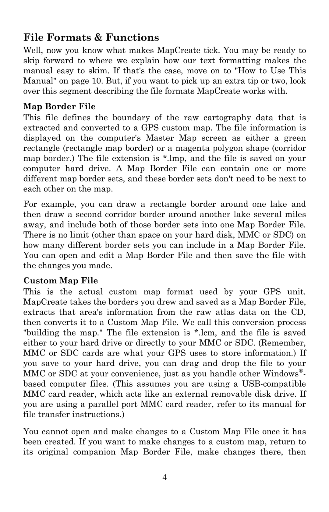 LEI Electronics 6 manual File Formats & Functions 