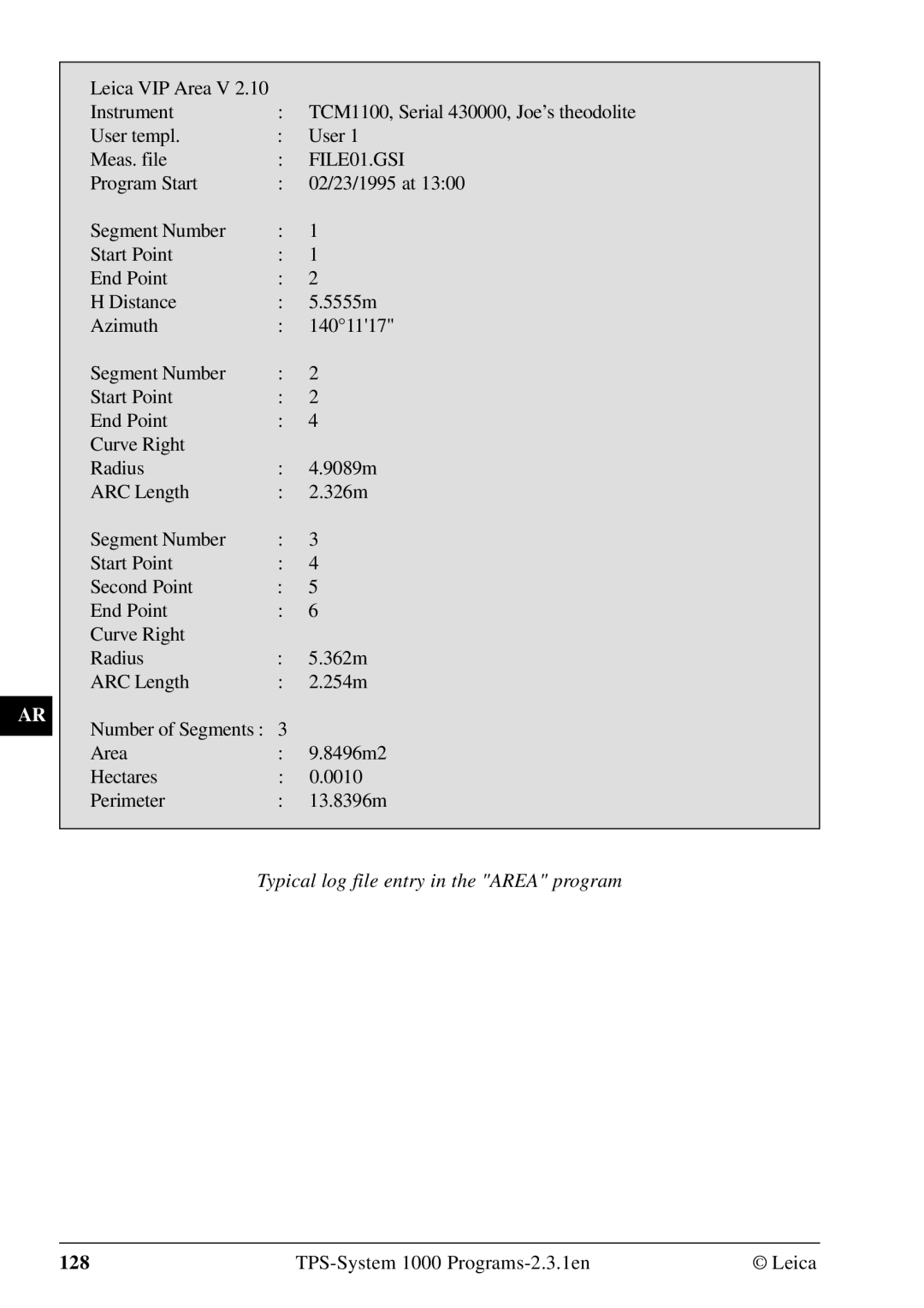 Leica 1000Z01 user manual 128 