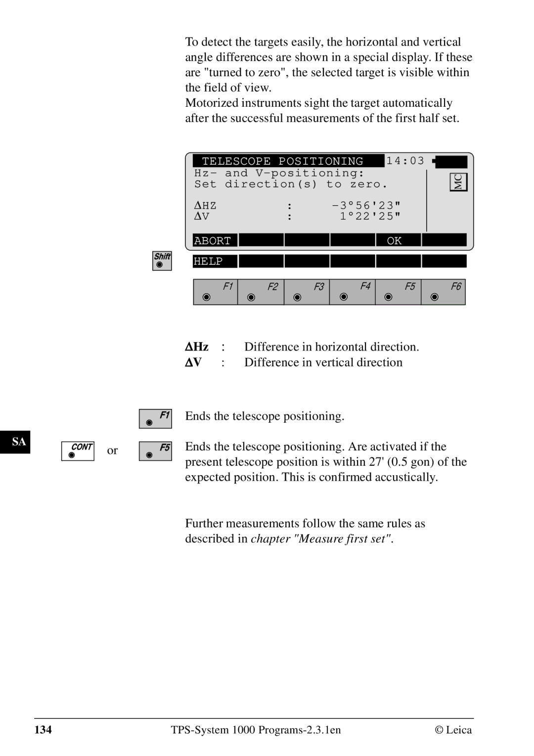 Leica 1000Z01 user manual ΔHz 