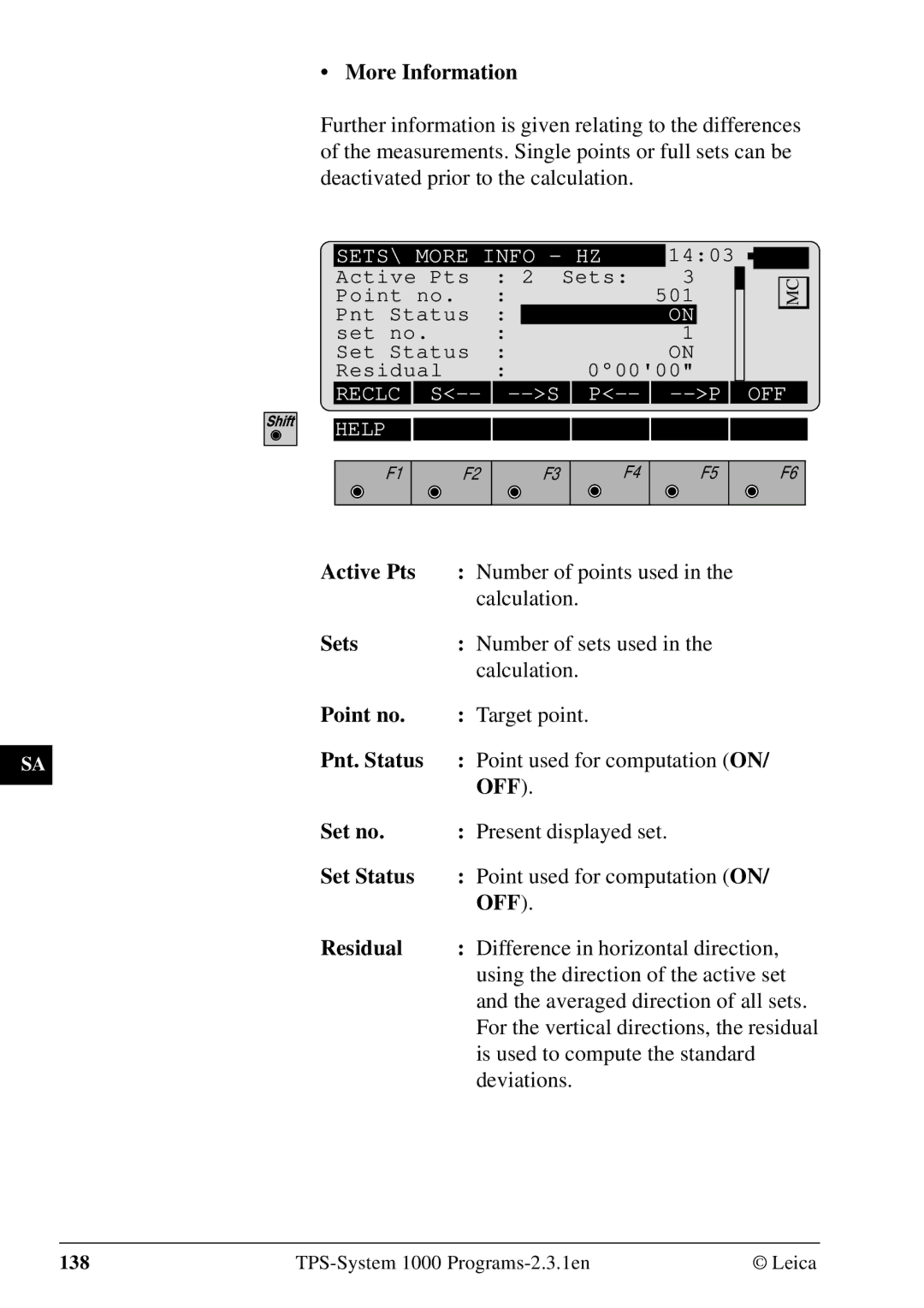 Leica 1000Z01 user manual More Information, SETS\ More Info HZ 