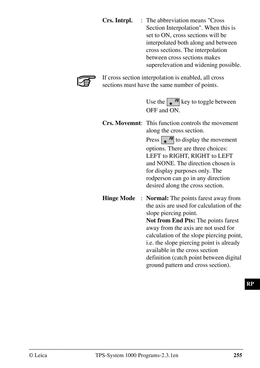 Leica 1000Z01 user manual 255 