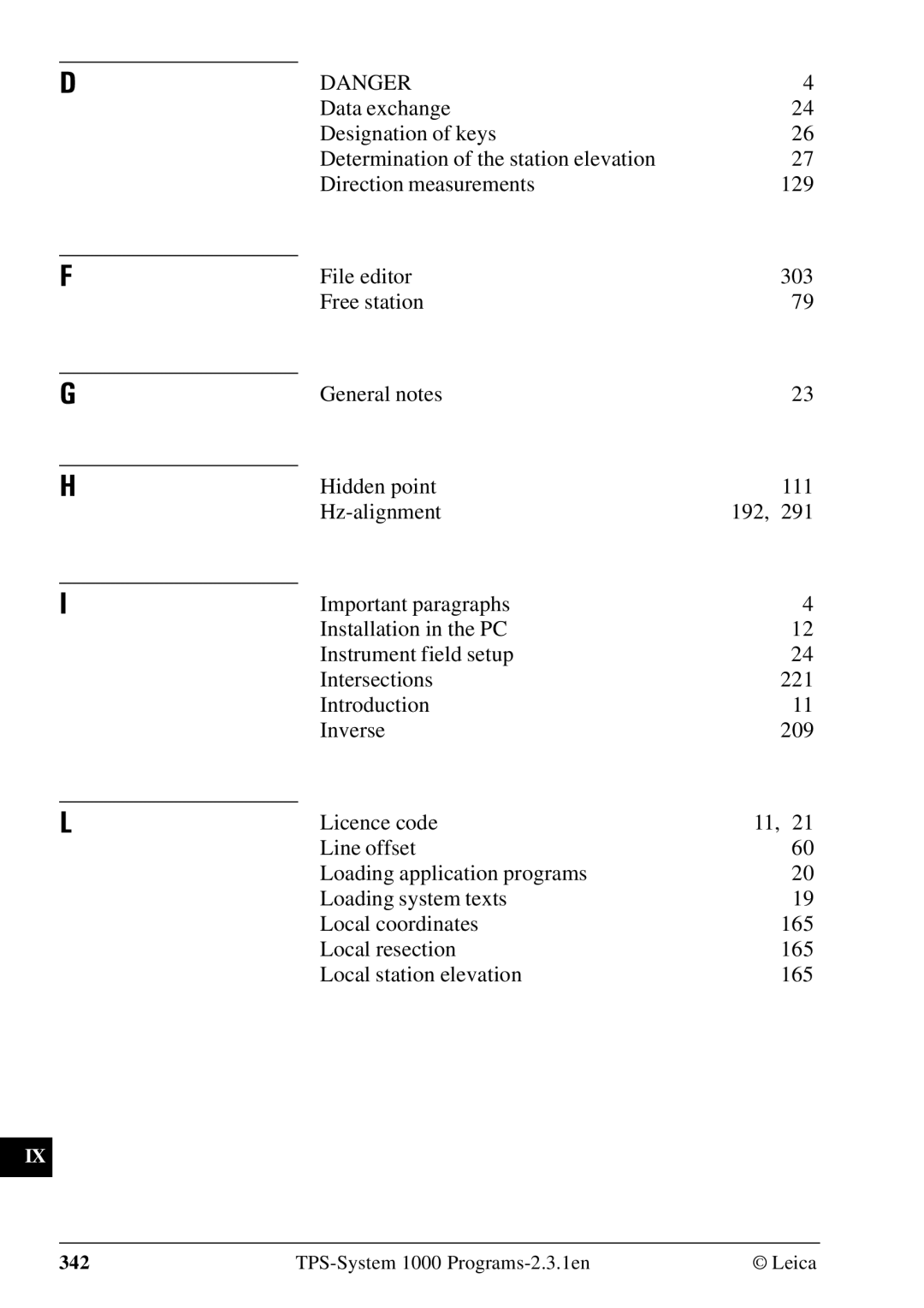 Leica 1000Z01 user manual 342 