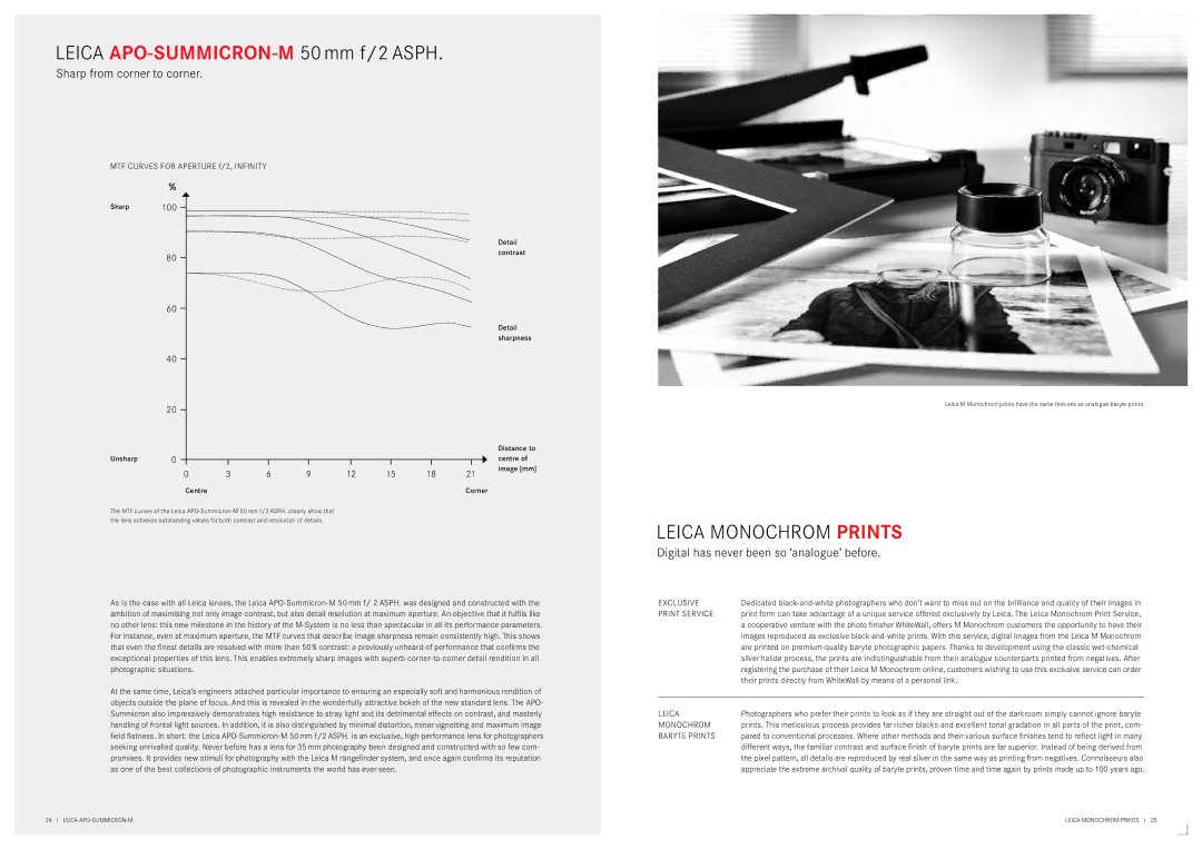 Leica 10760, 10771 manual Sharp from corner to corner, Digital has never been so ‘analogue’ before 