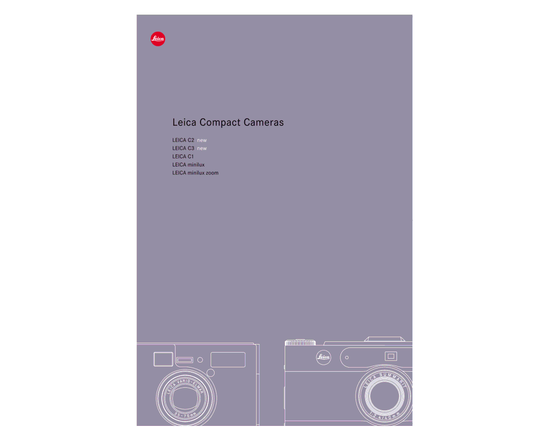 Leica 18069, 18141 manual Leica Compact Cameras 