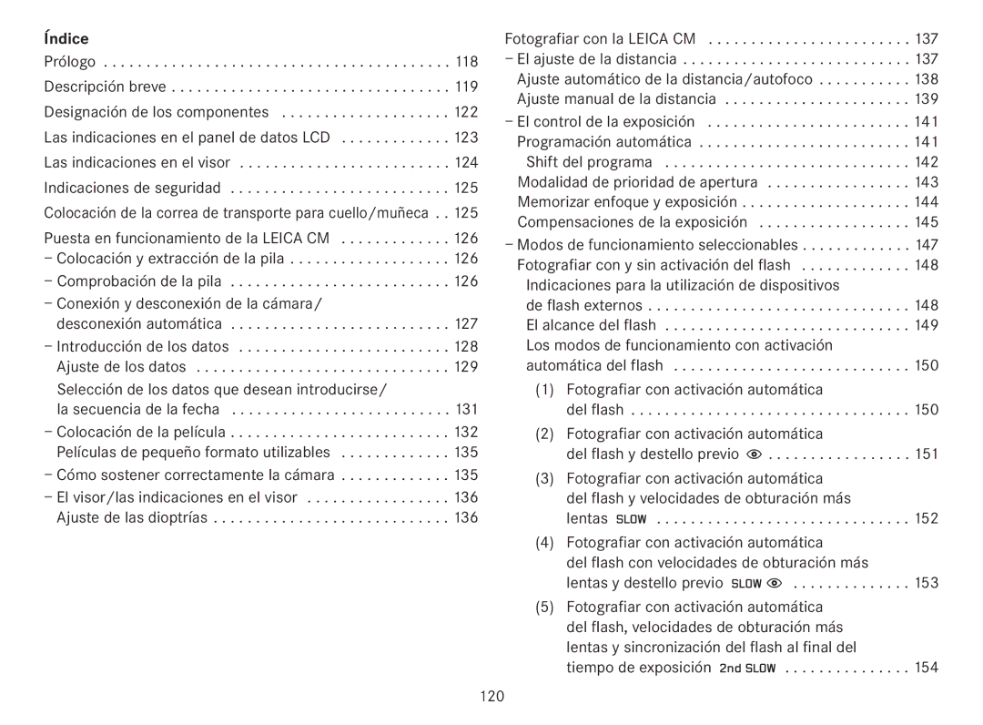 Leica 18141 manual Índice 