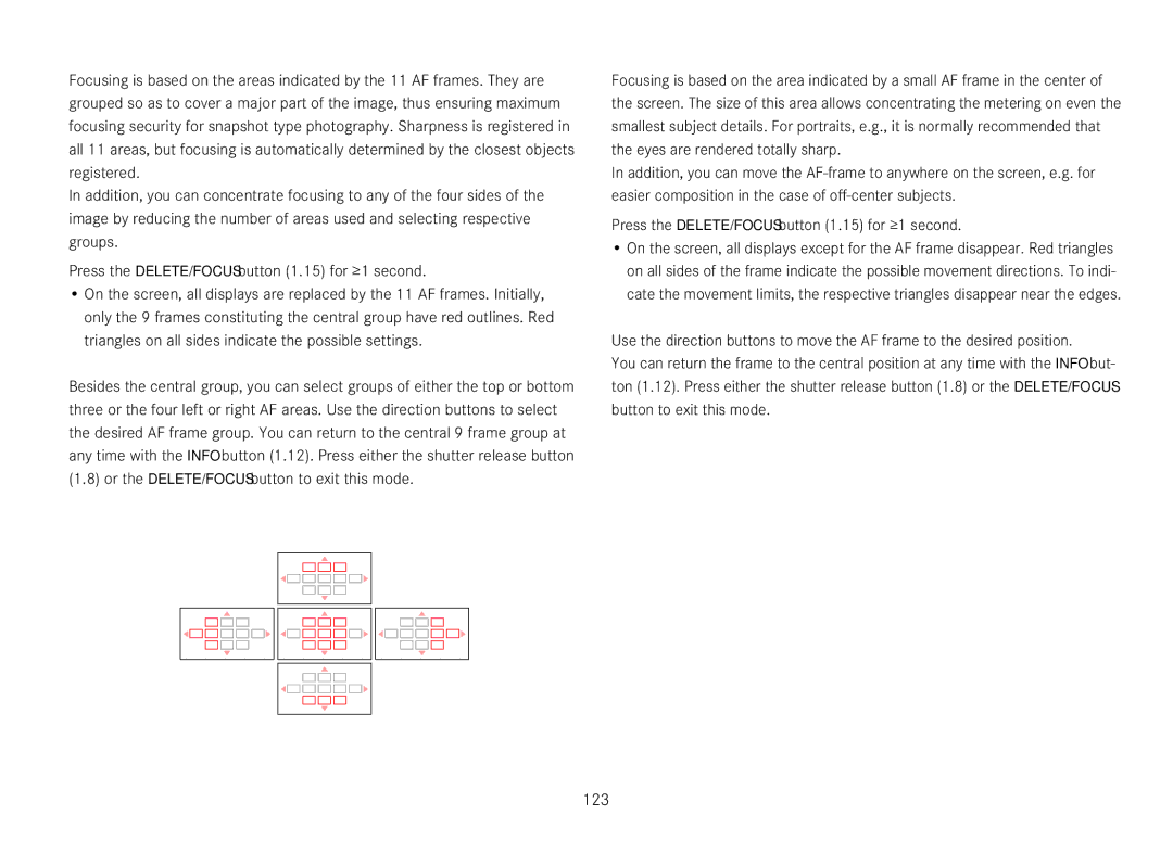 Leica 18452, 18450 manual 123, Spot mode 