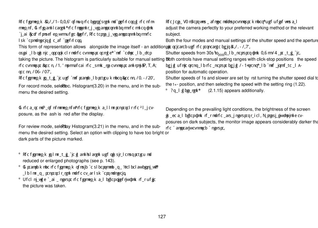 Leica 18452, 18450 manual 127, Histogram, Exposure control, As an indication, 2.1.15 appears additionally 