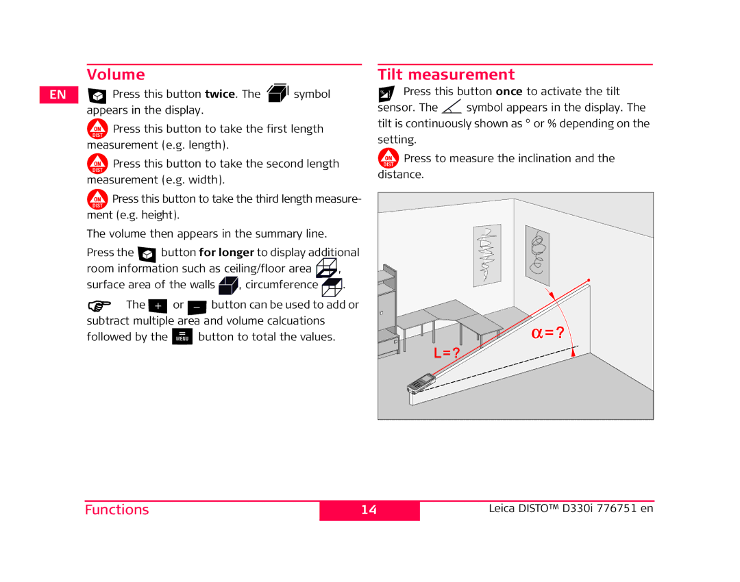 Leica 776748 user manual Volume 