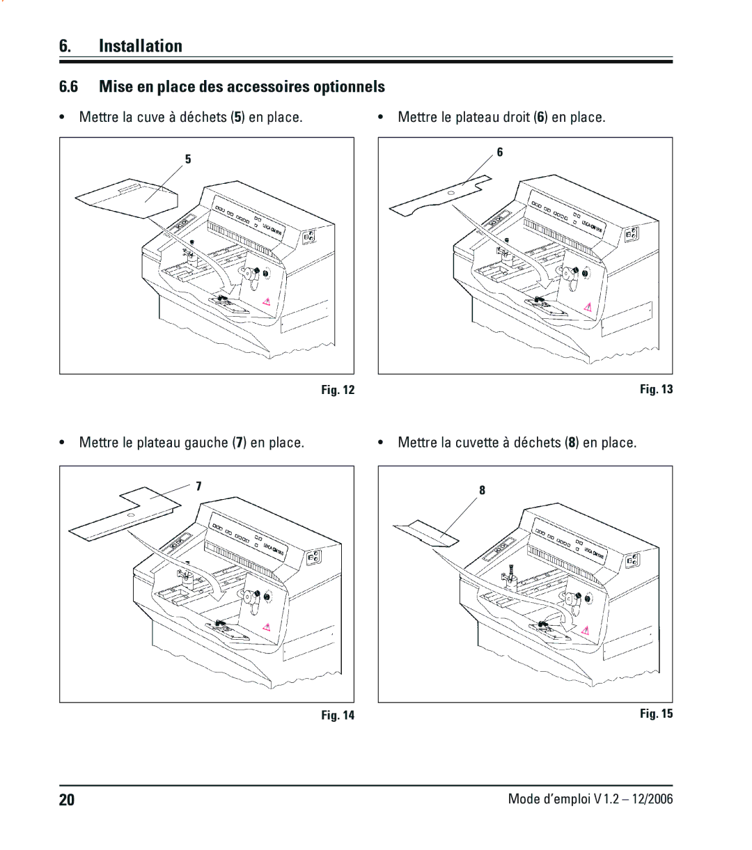 Leica CM1900UV manual Mise en place des accessoires optionnels 