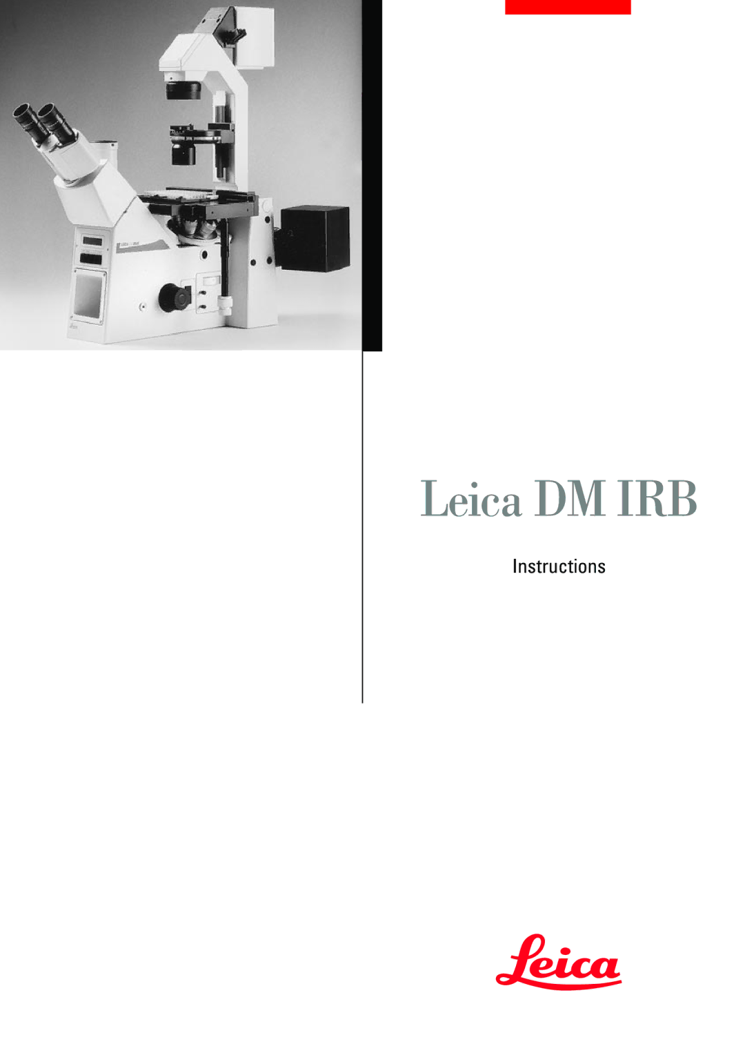 Leica manual Leica DM IRB 