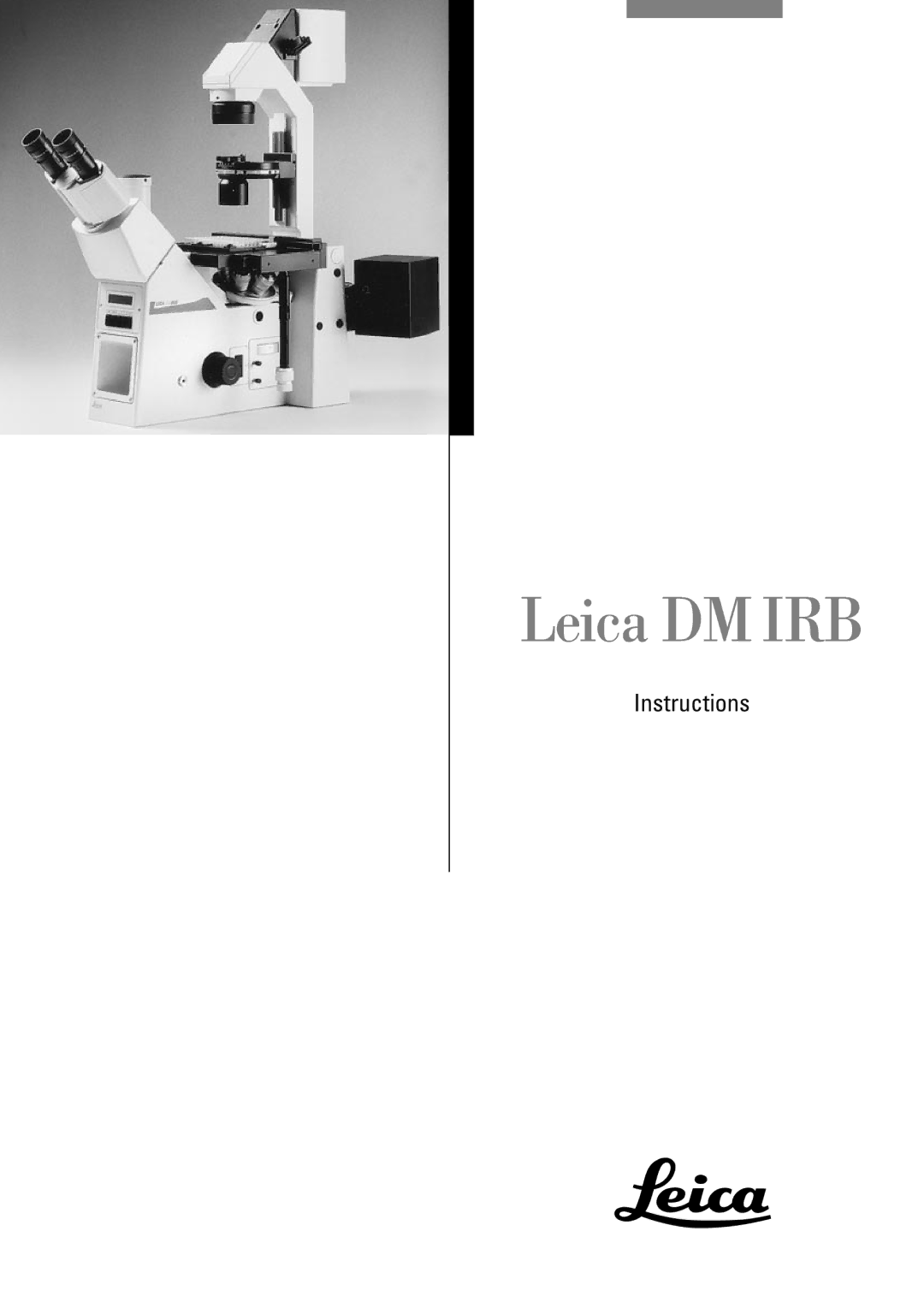 Leica manual Leica DM IRB 